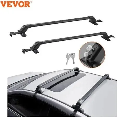 Image de Porte-bagages de toit Vevor - Porte-bagages de toit - capacité de charge 70 KG - Galerie de toit - Coffre de toit - Vacances - Porte-autos - Bagages