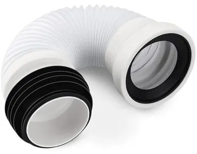Obrázek produktu pro Flexibilnšª prodlou?enšª odtokovšŠ trubky WC 250-500 mm, nastavitelnš¢ p?ipojovacšª armatura pro toaletnšª trubku