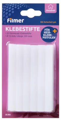 Produktbild von Klebestifte Heißklebepistole 40W - 11mm x 100mm - 12er Pack