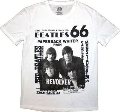 Obrázek produktu pro The Beatles - Tričko "1966" pro muže/dámy Uni RO12713 (XXL) (Bílá)