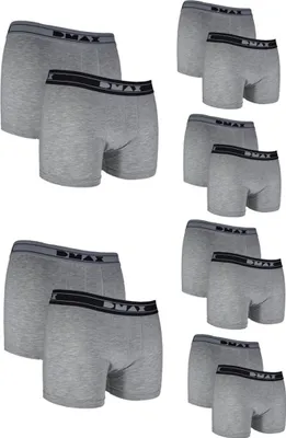 Produktbild von DMAX Boxershorts für echte Kerle – 12 Stück in Grau - Komfort & Style