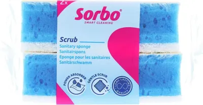 Obrázok produktu pre Hygienická hubka Sorbo XL 2 kusy 11,5 x 6,5 x 4 cm