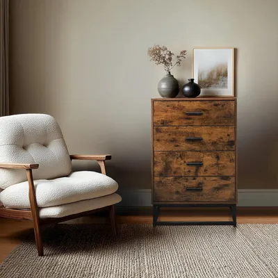 Obrázek produktu pro hjh LIVING Komoda se 4 zásuvkami VINSTRA Příborník 83,5 x 60,0 x 38,5 cm