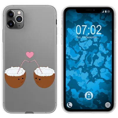 Produktbild von PhoneNatic Case kompatibel mit Apple iPhone 11 Pro Max Silikon-Hülle Sommer Coconuts M3