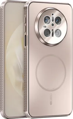 Produktbild von Matte PC TPU Hülle für Huawei Mate 70 Magnetische Handyhülle mit Linsenabdeckung und Wärmeableitung Stoßstange Gold