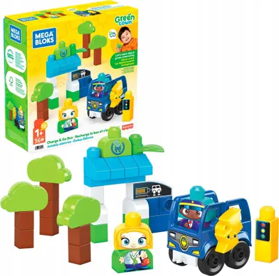 Produktbild von MATTEL MEGA BLOKS Eco-Bus-Set aus EKO HDX90-Blöcken