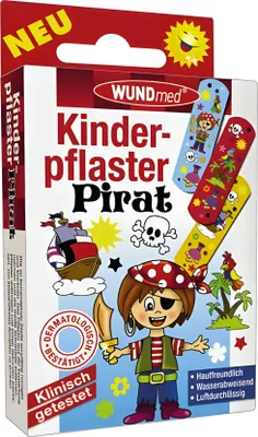 Produktbild von WUNDMED Kinderpflaster 10er Pirat