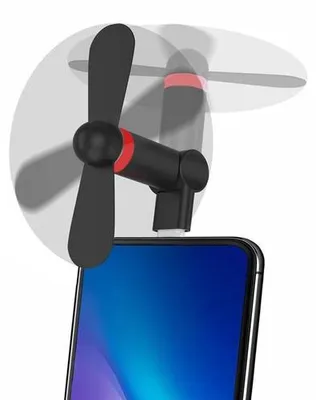 Immagine prodotto di Azomor Mini ventilatore portatile con connettore Type-C per smartphone