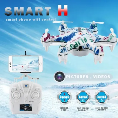 Immagine prodotto di CX-37-TX Smart-H Mini 3D Flying 6-Axis Gyro 4-Channel 2.4 GHz Hold Phone WiFi Control Hexacopter with Radio Control & 0.