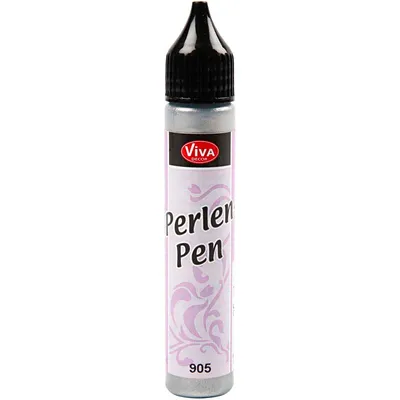 Produktbild von ViVA DECOR Perlen Pen 28 ml silber chrom