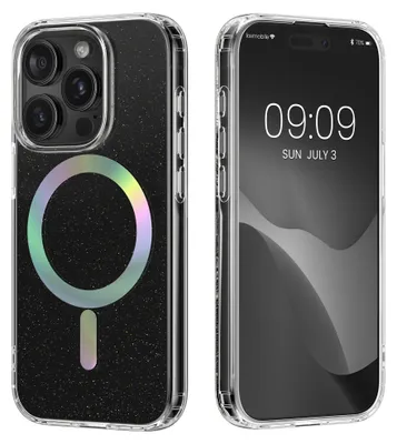 Produktbild von kwmobile Hülle kompatibel mit Apple iPhone 15 Pro Handyhülle - Hard Case mit TPU Bumber - Schutzhülle kompatibel mit MagSafe - Kameraschutz -