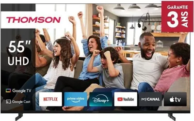 Image de TV LED, Thomson 55UG4S14, 55 pouces (139 cm), 4K UHD, HDR10, Google TV, HDMI 2.1