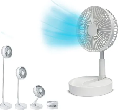 Produktbild von Livington Fold & Cold - ausziehbarer Mini Ventilator mit Akku - Standventilator