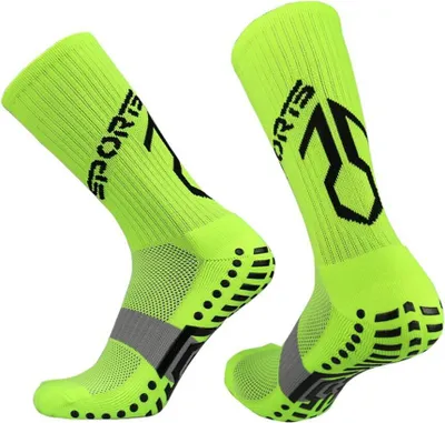 Produktbild von Fussballsocken, Laufsocken, rutschfest, mit Gummipolster, sportliche Kompressionssocken fuer Maenner/Frauen