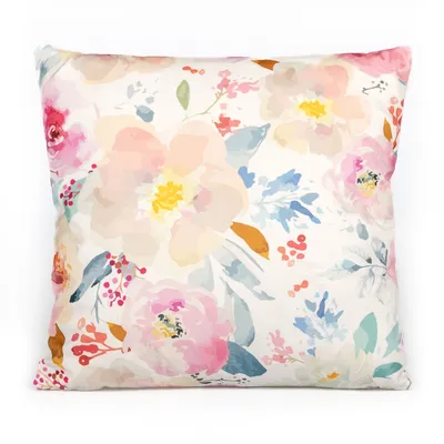 Produktbild von Darymex Dekorative Kissenhülle Samt 43x43 cm Blumenmuster