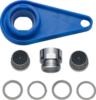 Produktbild von Neoperl Wassersparset CASCADE SLC AC Kalkschutz, Durchfluss 5 l/min + 10 l/min