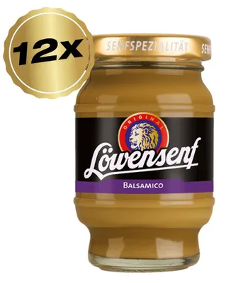 Produktbild von Löwensenf Senfspezialität Balsamico Tönnchen - 12x 100ml