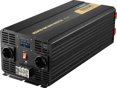 Produktbild von Wechselrichter, 6000W Dauerleistung, LCD-Display, 6000W DC 12V-AC 230V