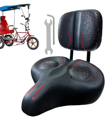 Produktbild von Mountainbike-Sattel mit Rückenstütze und weichem Polster