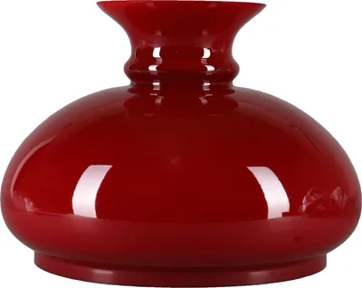 Produktbild von Lampenglas Ersatzglas Petroleumglas Lampenschirm Glasschirm Ø 200mm Rot