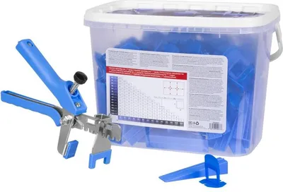 Immagine prodotto di Set di livellamento Strend Pro LS520 StarterKIT, 100x distanziatori da 2 mm, 100x cunei + pinze