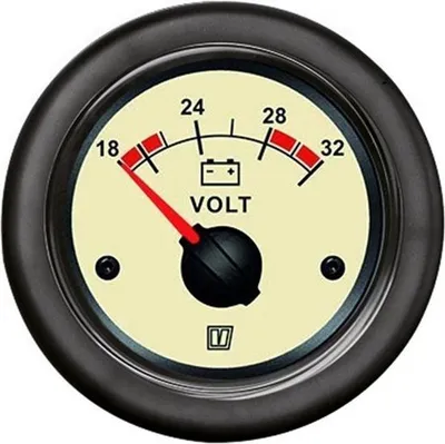 Obrázok produktu pre VETUS VLT24N béžový voltmeter 24 V