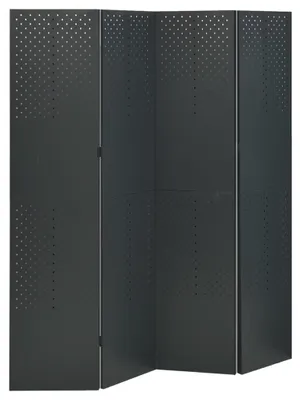 Obrázek produktu pro vidaXL 4dílný rozdělovač místností 2 ks. Antracit 160x180 cm Ocel