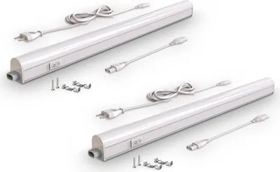 Produktbild von Unterbauleuchte 2er Set - 8W, 800lm, LED, Stecker, erweiterbar, neutralweiß, weiß