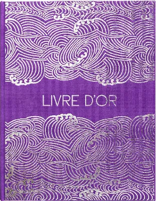 Image de Exacompta Livre d'or 100 pages tranche argent Japan Violet 47303E