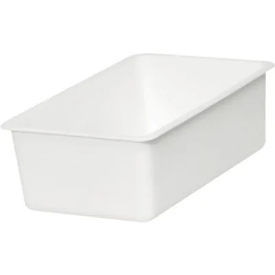 Zdjęcie produktu dla Vorratsschale Kunststoff, weiß, Höhe: 80 mm, Länge: 260 mm