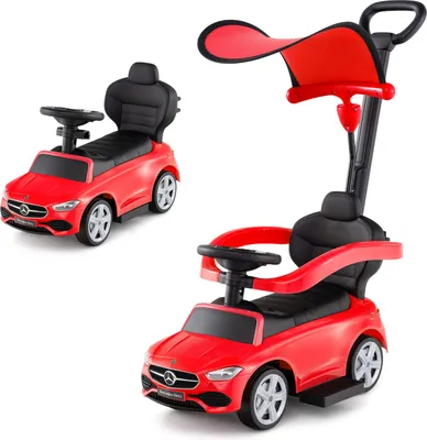 Produktbild von COSTWAY Mercedes-Benz Rutschauto, 3-in-1 Rutschfahrzeug mit Schiebegriff, Stauraum, Lenkschieber, Hupe & Sound, Rutscher Auto Schiebauto ab 1 Jahr