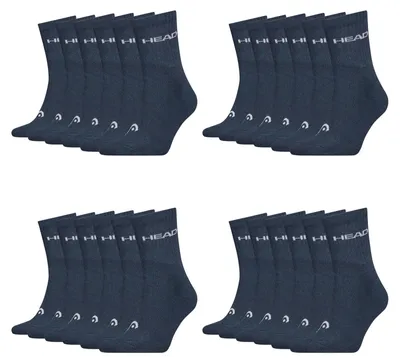 Produktbild von 12 Paar HEAD Uni Short Crew Socken Baumwolle Blend Sport Socks