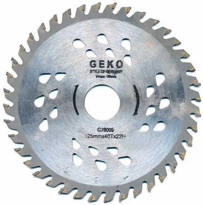 Image de GEKO Disque de scie à lamelles SK (vidé), 125 x 40 dents x 22 mm G78005