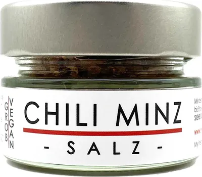 Obrázok produktu pre my herbs Chilli Mint Salt - jemná morská soľ s chilli a mätou 70 gramov v pohári