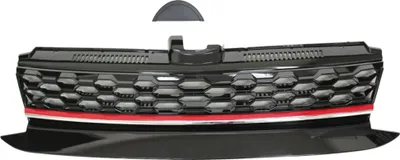 Produktbild von Kühlergrill Sportgrill Schwarz Rot / Chrom für VW Golf 7 VII Facelift ab 2017-