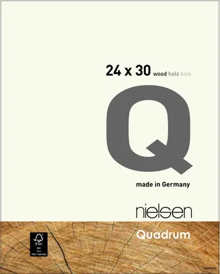 Produktbild von nielsen Holz Bilderrahmen Quadrum, 24x30 cm, Deckend Weiß