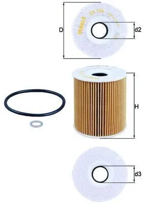 Image de Filtre à huile Mahle OX156D Eco