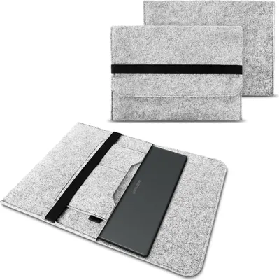Produktbild von Sleeve Hülle Medion Akoya S17402 Notebook Tasche Filz Cover Etui 17,3 Zoll CaseFarbe:Hellgrau