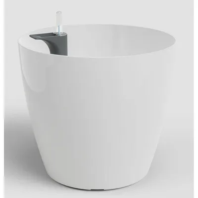 Image de Pot de Fleurs Artevasi San Remo SWS 30 BR, Intérieur/Extérieur, Plastique, Ø30 x H27 cm, 14,5 L, Blanc