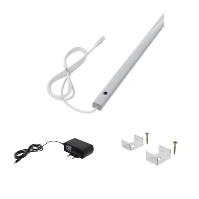 Image de Luminaire d'agencement LED 120 cm blanc neutre 4000K avec détecteur de mouvement Lumière cuisine 11129