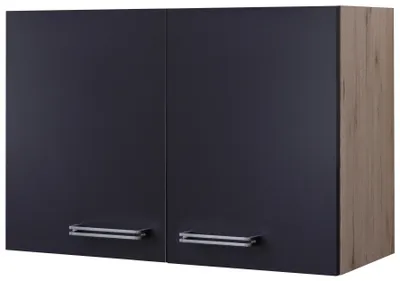 Produktbild von FlexWell Küchenoberschrank Anthrazit/Eiche