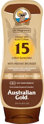 Image de Lotion bronzante Australian Gold SPF15 pour le soleil