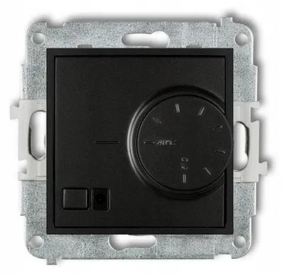 Produktbild von Karlik 12MRT-2 Elektronischer Temperaturregler mit Sensor mattschwarz