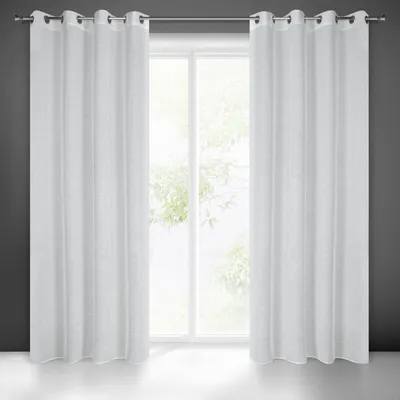 Produktbild von Gardine LExY weiß 140x250 cm  Ösen Ösenvorhang
