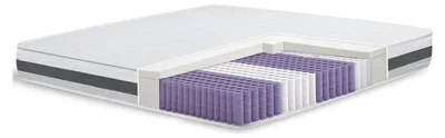 Produktbild von The White Stone Matratze Taschenfederkern und Memory 180x200 20 cm | Mittel-fest, selbstanpassend, orthopädisch | Allergikerfreundlicher und atmungsaktiver Bezug