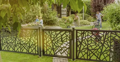 Produktbild von Floraworld Zaunmatte Nachbildung Amsterdam 200 x 100 cm anthrazit