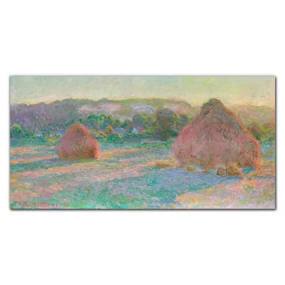 Produktbild von Coloray Bild aus Leinwand 100x50 Leinwand Dekoration - Monet Heuschober