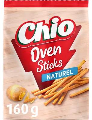 Produktbild von Chio Oven Sticks Naturel 160g – Knusprige, natürliche Kartoffelsticks, ofenfertig
