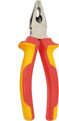 Produktbild von BRÜDER MANNESMANN M10602, Prüfzange, Chrom-Vanadium-Stahl, PVC, Orange, Gelb, 1500 V