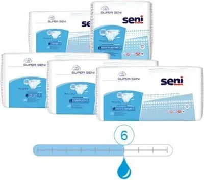 Produktbild von Inkontinenzhosen Super Seni Large, Hüfte 100 bis 150 cm(1 Karton: 4 x 30 Stück)>>>>
